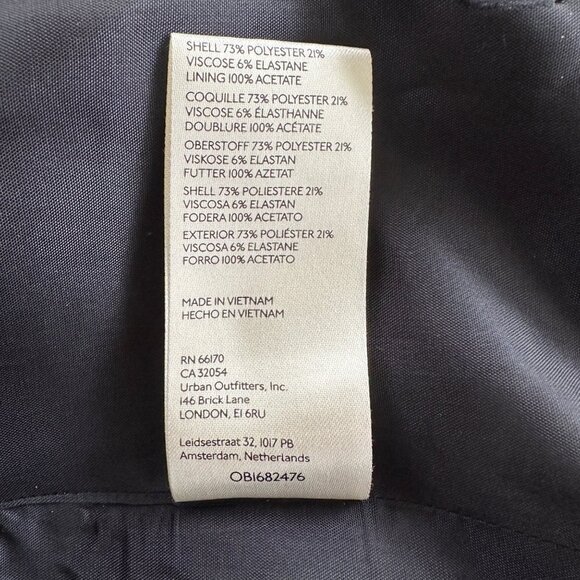 Maeve by Anthropolgie Lazar Roll Sleeve Blazer Black Women's Size 10 Career Chic - Picture 14 of 15